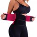 Стягуючий пояс для схуднення на липучці Hot Shapers Belt Power Чорно-рожевий XXL