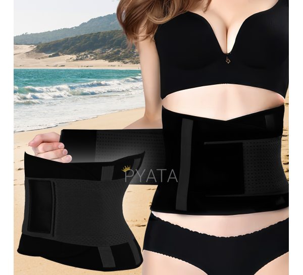 Утягивающий пояс для похудения на липучке Hot Shapers Belt Power Черный L