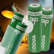 Акумуляторні батарейки AP 18650 Li-ion 2400 mAh 3.7V (2 шт) в кейсі/AMN