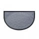 Коврик придверный резина,текстиль Т-113 полукруг 75*45 см серый