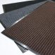Гумовий придверний килимок ворсовий Т-108 в рубчик 75*45 см Чорний