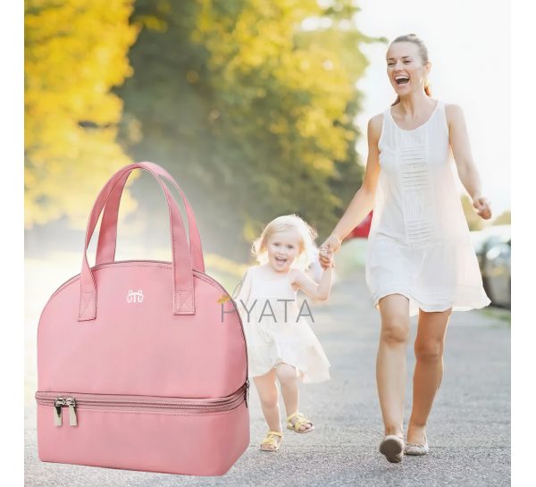 Дорожня сумка для мам Travel bag PINK
