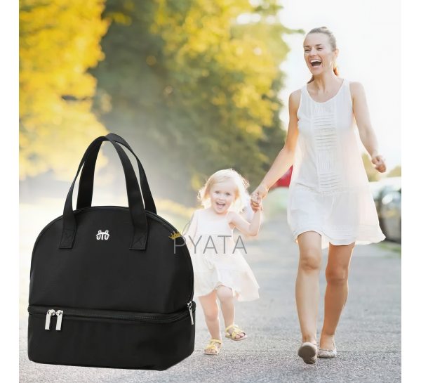 Дорожня сумка для мам Travel bag BLACK