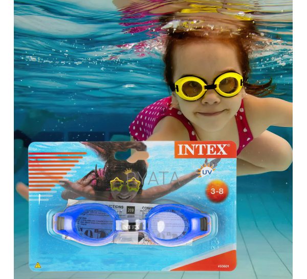 Очки для подводного плавания INTEX 55601 3-8 ЛЕТ Синий/LM