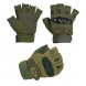 Мужской набор 3в1 защитные беспалые перчатки с усилением, ремень, сумка на бедро Хаки-камуфляж XL