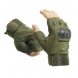Мужской набор 3в1 защитные беспалые перчатки с усилением, защитные очки, сумка на бедро Хаки-камуфляж XL