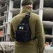 Мужской набор 3в1 беспальные защитные перчатки XL + сумка-слинг через плечо + ремень Черный