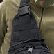 Чоловічий набір 2в1 багатофункціональна містка сумка-слінг через плече + ремінь Чорний