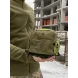 Мужской набор 3в1 многофункциональная вместительная сумка-слинг через плечо + защитные антибликовые очки + ремень Хаки