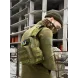 Мужской набор 3в1 многофункциональная вместительная сумка-слинг через плечо + защитные антибликовые очки + ремень Хаки