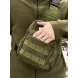 Мужской набор 3в1 многофункциональная вместительная сумка-слинг через плечо + защитные антибликовые очки + ремень Хаки