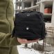 Чоловічий комплект сумок багатофункціональна містка сумка-слінг через плече + сумка на стегно Чорний