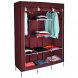 Складной каркасный тканевый текстильный шкаф на 3 секции Storage Wardrobe 88130 Бордовый (N-14)