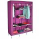 Складной каркасный тканевый текстильный шкаф на 3 секции Storage Wardrobe 88130 Розовый (N-14)