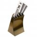 Набір ножів з нержавіючої сталі на підставці 6 предметів Edenberg EB-11008 Золотий (EB)
