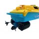 Водный аккумуляторный катер на пульте радиоуправлении 25 см 0036-4 Желто-голубой (SD)