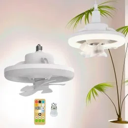 Лампа - ароматерапия+пульт LED AROMATHERAPY FAN LIGHT 2835 RGB/259