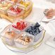 Пластикова манежниця для цукерок і фруктів з кришками і підносом набір 4шт 0267 (WAN)
