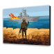 Картина по номерам 10342 "Русский военный корабель, иди на.." 40 х 50 см /SD
