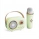 Портативна бездротова акумуляторна Bluetooth акустична колонка-караоке з мікрофоном Зелений (JM)