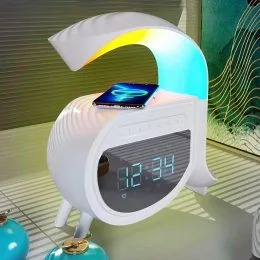 Зарядний пристрій 15 Вт будильник 4-в-1 Музичний Bluetooth-динамік/JM