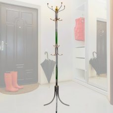 Металлическая напольная вертикальная вешалка-стойка для одежды Coat Rack Зеленый (N-19)