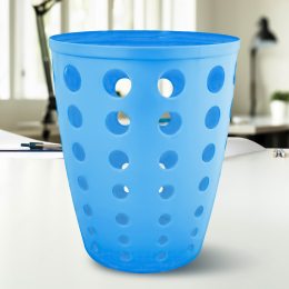 Пластиковий кошик для паперу "Алеана" Євро 13.5 л Блакитний (DRK)
