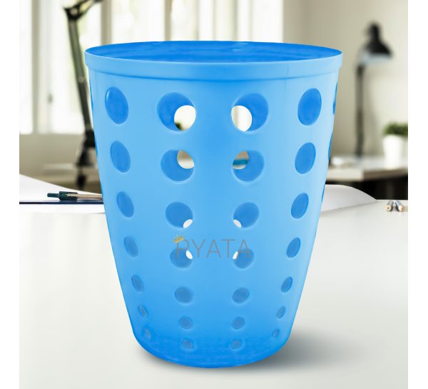 Пластиковий кошик для паперу "Алеана" Євро 13.5 л Блакитний (DRK)