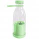 Портативний переносний блендер-пляшка пляшка для соку та смузі Mini Juicer 420 мл Бірюзовий (205)