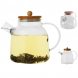 Скляний чайник-заварник для заварки чаю з бамбуковою кришкою Edenberg EB-19030 1700 мл (EB)