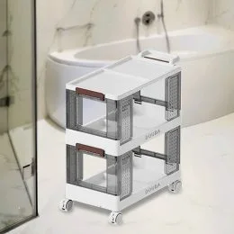 Поличка для зберігання 2 рівня Douba 3086-2 Темний прозорий (WAN)