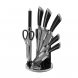 Набор ножей из нержавеющей стали на подставке Benson BN-401 (8 предметов) (BN)