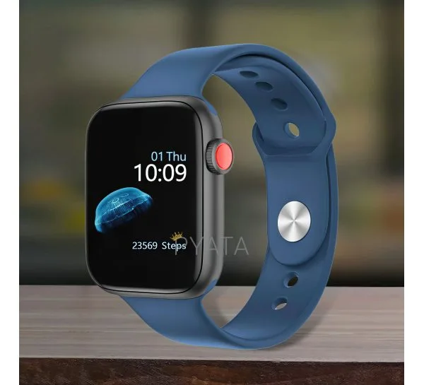 Смарт-годинник з функцією прийому та скидання дзвінків Smart Watch T500 Синій (206)