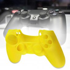 Чохол на геймпад DualShock PS4 однотонний Жовтий (206)