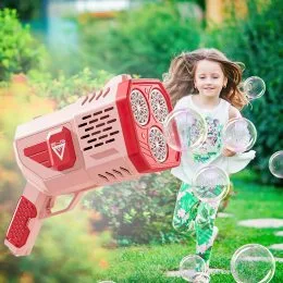 Генератор мыльных пузырей Bubble GUN 333-16 Розовый