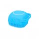 Силіконова масажна щітка мочалка для ванни Silicone Massage Bath Brush Блакитний (205)