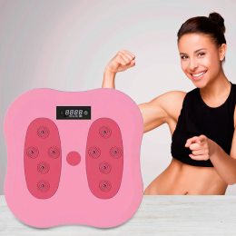 Диск Здоровье с массажем для стоп Waist Twisting Disc с подсчетом калорий Торсиона Розовый (205)