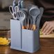 Набор кухонный силиконовых аксессуаров на подставке Kitchenware Set 20 предметов Серый (HA-301)