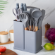 Набор кухонный силиконовых аксессуаров на подставке Kitchenware Set 20 предметов Серый (HA-301)