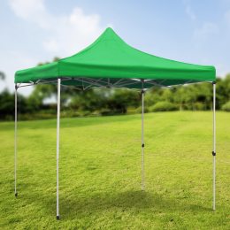 Раздвижная складная усиленная палатка-тент с каркасом 3х3 м Зеленый