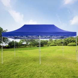 Раздвижная складная палатка-шатер с усиленным каркасом 3х4,5 м Синий