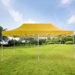 Раздвижная складная палатка-шатер с усиленным каркасом 3х4,5 м Желтый