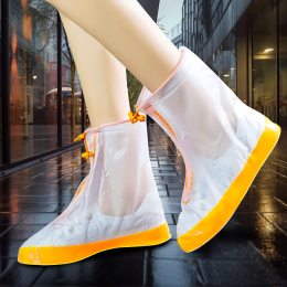 Многоразовые бахилы-чехлы  на обувь от дождя и грязи Waterproof Shoe Covers S (35-36) Желтый (205)
