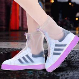 Многоразовые бахилы-чехлы  на обувь от дождя и грязи Waterproof Shoe Covers L (39-40) Фиолетовый (205)