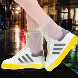 Многоразовые бахилы-чехлы  на обувь от дождя и грязи Waterproof Shoe Covers XL (40-41) Желтый (205)