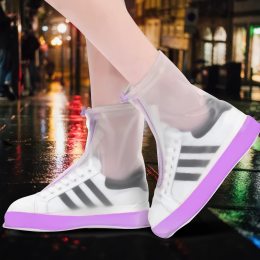 Многоразовые бахилы-чехлы  на обувь от дождя и грязи Waterproof Shoe Covers XL (40-41) Фиолетовый (205)