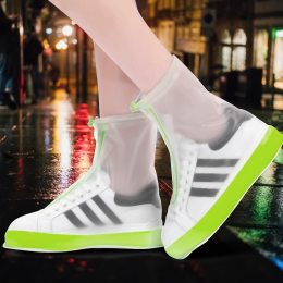 Многоразовые бахилы-чехлы  на обувь от дождя и грязи Waterproof Shoe Covers XL (40-41) Зеленый (205)