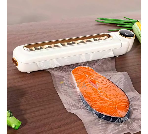 Вакуумний пакувальник харчових продуктів ексклюзивний Vacuum Sealer Білий (205)