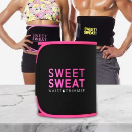 Спортивний пояс тример для схуднення Sports Research Sweet Sweat Waist Trimmer Рожевий (205)