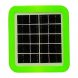 Портативна зарядна станція - сонячна панель із зарядним пристроєм USB і ліхтарем LEXI XF-7785, 5V, 1A Зелений (2627)
